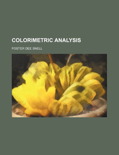 Stock image for Colorimetric Analysis for sale by WorldofBooks