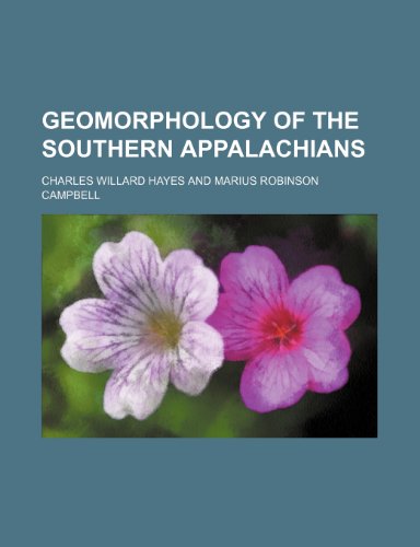 Stock image for Geomorphology of the southern Appalachians for sale by Prominent Books