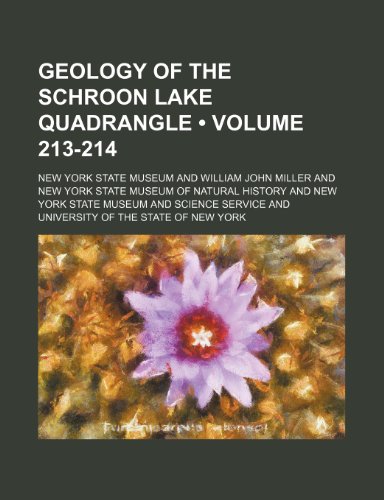 Geology of the Schroon Lake Quadrangle (Volume 213-214) (9781151725639) by Museum, New York State
