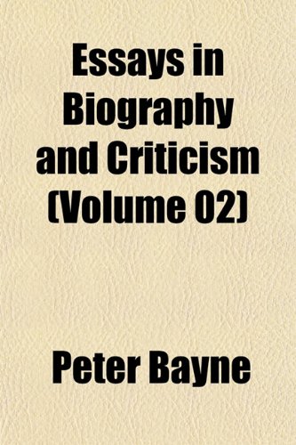 9781152452695: Essays in Biography and Criticism (Volume 02)