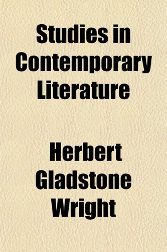 9781152618886: Studies in Contemporary Literature