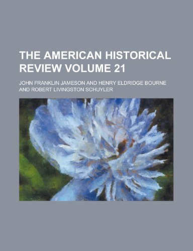 The American Historical Review (Yr.1906-1907) (9781153351256) by Jameson