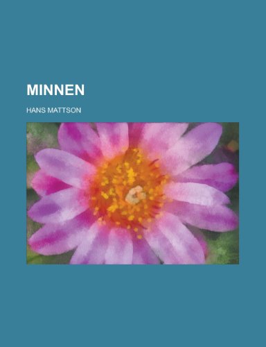 Minnen (9781153452038) by Resources, California Dept Of Water; Mattson, Hans