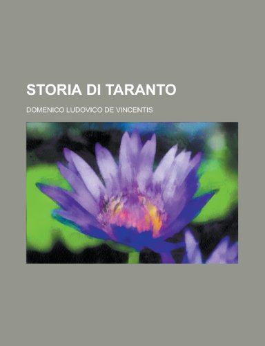 Storia Di Taranto (9781153494823) by Activities, United States Congress; Vincentis, Domenico Ludovico De