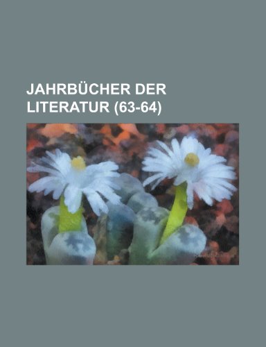 Jahrbucher Der Literatur (63-64 ) (9781153519809) by Activities, United States Congress; Anonymous