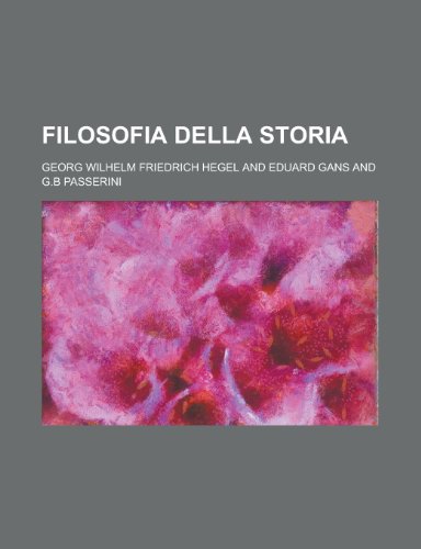 Filosofia Della Storia (9781153537360) by Warmington; Hegel, Georg Wilhelm Friedrich