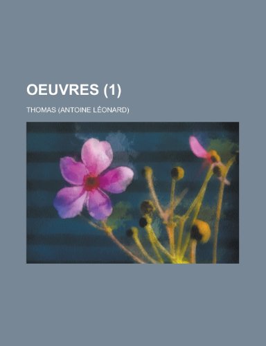 Oeuvres (1) (9781153547949) by Technology, Massachusetts Institute Of; Thomas, Fr D. Ric