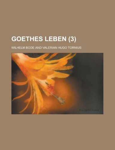 Goethes Leben (3) (9781153577755) by Fisheries, United States Bureau Of; Bode, Wilhelm