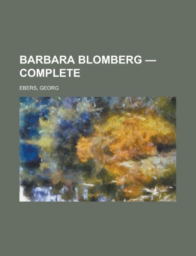 Barbara Blomberg - Complete (9781153590716) by Ebers, Georg