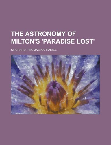 Stock image for The Astronomy of Milton's 'paradise Lost' for sale by Revaluation Books