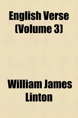 9781153867108: English Verse (Volume 3)