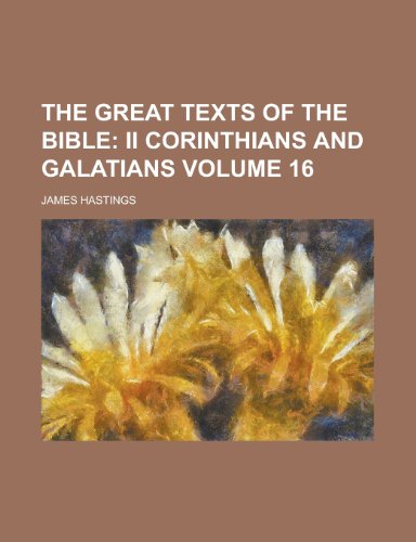 The Great Texts of the Bible Volume 16 (9781154183689) by [???]