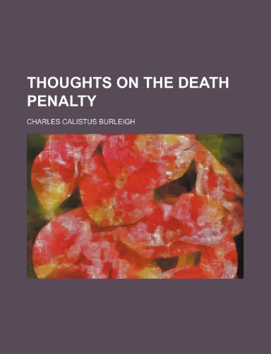 9781154378511: Thoughts on the death penalty