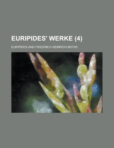 Euripides' Werke (4 ) (9781154442878) by Control, National Academy Of Sciences; Euripides