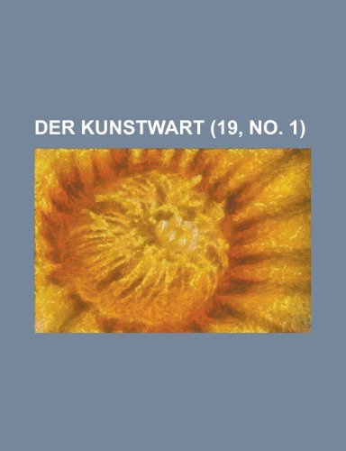 Der Kunstwart (19, No. 1 ) (9781154622263) by Agriculture, U. S. Dept Of; Anonymous