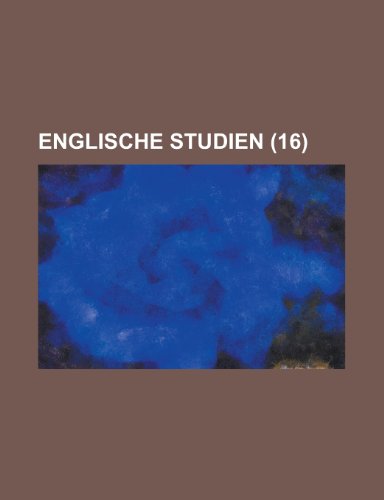 Englische Studien (16 ) (9781154752885) by Josephus, Flavius; Anonymous