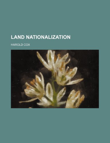 Land nationalization (9781154757804) by Cox, Harold