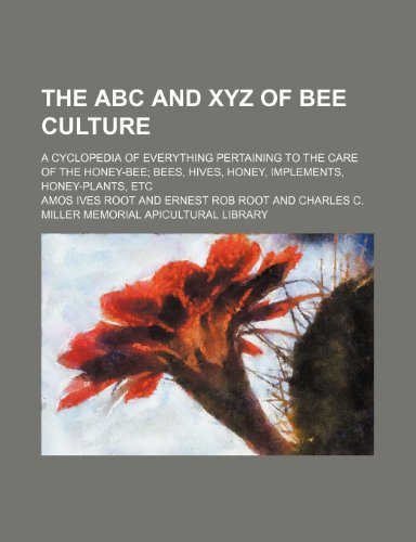 Abc Xyz Bee Culture Abebooks