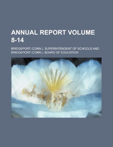 Beispielbild fr Annual Report Volume 8-14 zum Verkauf von Prominent Books