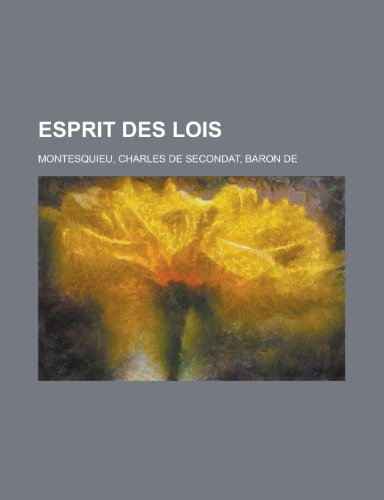 9781155131863: Esprit Des Lois