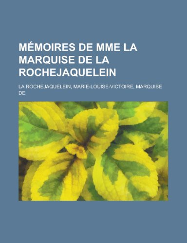 9781155134383: Memoires de Mme La Marquise de la Rochejaquelein