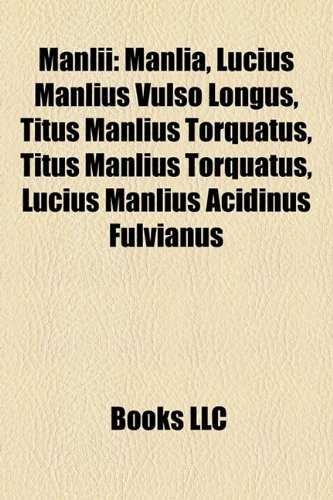 9781155810478: Manlii: Manlia, Lucius Manlius Vulso Lon