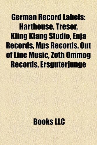 German record labels : Harthouse, Tresor, Kling Klang Studio, Enja Records, MPS Records, Vinyl On Demand, Zoth Ommog Records, Ersguterjunge, Vandit, Brain Records, ECM Records, Thinner, Bertelsmann Music Group, Circle Records, Dial Records, Kompakt - Source