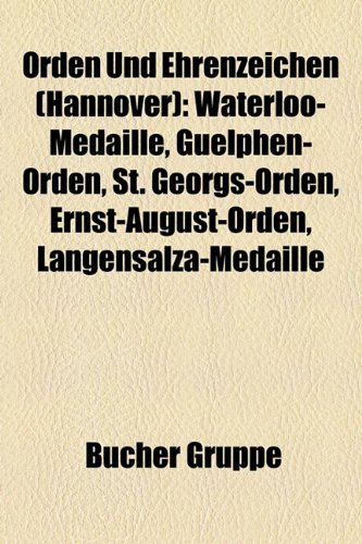 9781159216252: Orden Und Ehrenzeichen (Hannover): Water