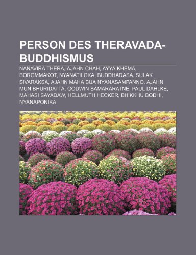 Person des Theravada-Buddhismus - Books LLC