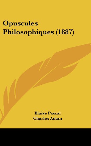 9781160511742: Opuscules Philosophiques (1887)