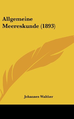 9781160597005: Allgemeine Meereskunde (1893)