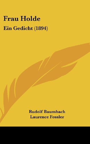 9781161218756: Frau Holde: Ein Gedicht (1894)