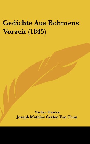 9781161257519: Gedichte Aus Bohmens Vorzeit (1845)