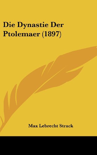 9781161295436: Die Dynastie Der Ptolemaer (1897)