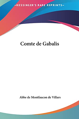 Beispielbild fr Comte de Gabalis zum Verkauf von Books From California