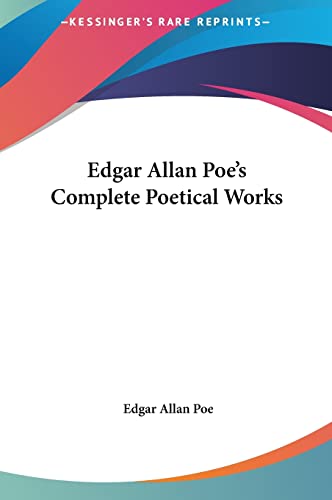 9781161429442: Edgar Allan Poe's Complete Poetical Works