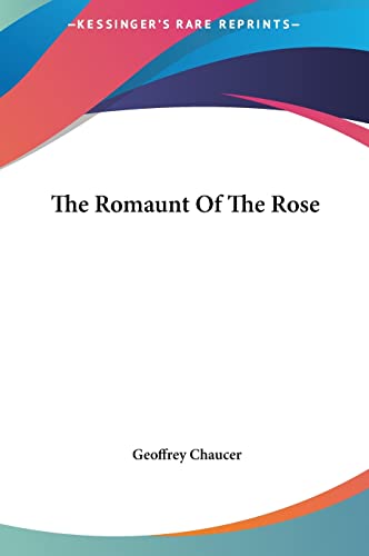 9781161475852: The Romaunt Of The Rose