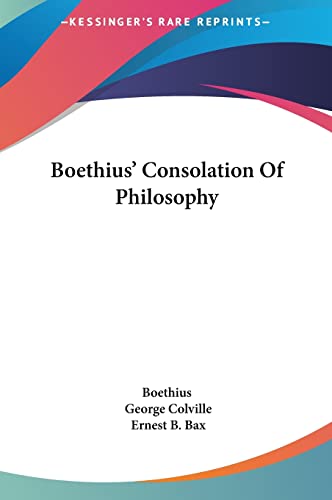 9781161604610: Boethius' Consolation Of Philosophy