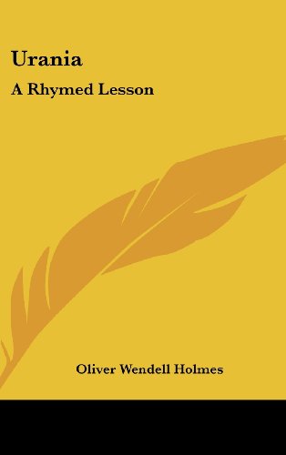 9781161673487: Urania: A Rhymed Lesson