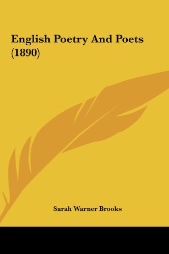 9781161780697: English Poetry and Poets (1890)