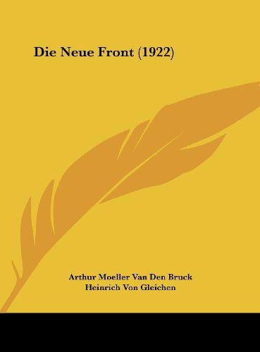 9781162164731: Die Neue Front (1922)