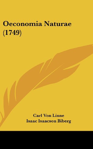 9781162192741: Oeconomia Naturae (1749) (Latin Edition)