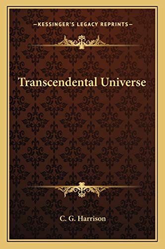 9781162574721: Transcendental Universe