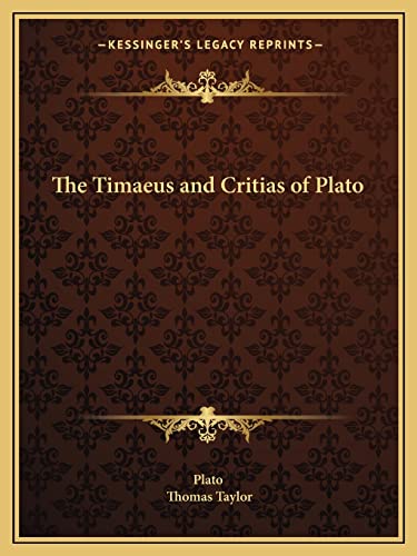 Imagen de archivo de The Timaeus and Critias of Plato a la venta por Book Deals