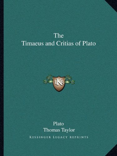 Stock image for The Timaeus and Critias of Plato for sale by Book Deals