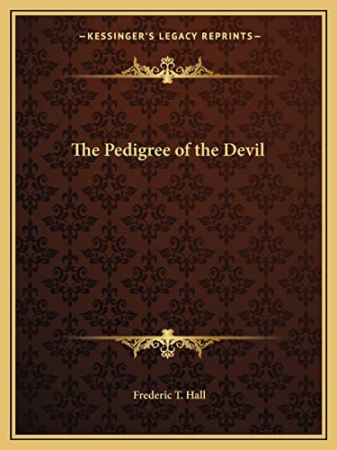 Imagen de archivo de The Pedigree of the Devil a la venta por THE SAINT BOOKSTORE