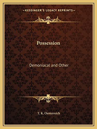 9781162605852: Possession: Demoniacal and Other