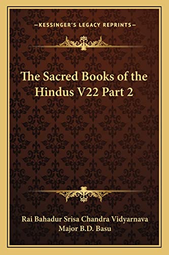 Stock image for The Sacred Books of the Hindus V22 Part 2 for sale by Buchpark
