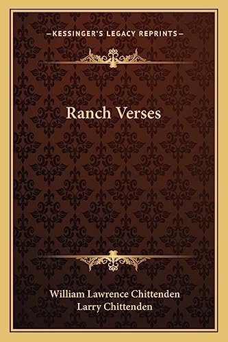 9781162637099: Ranch Verses