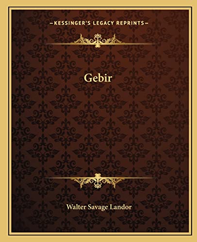Gebir (9781162664217) by Landor, Walter Savage